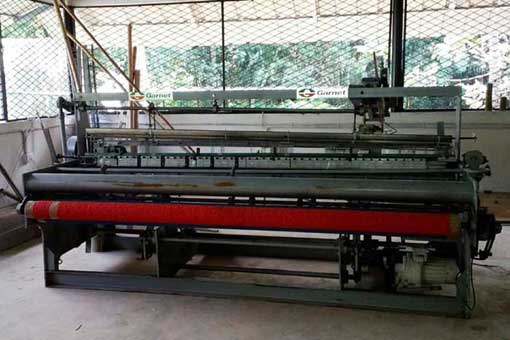 Bamboo blind weaving machine>